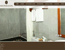 Tablet Screenshot of monsoonhotel.com